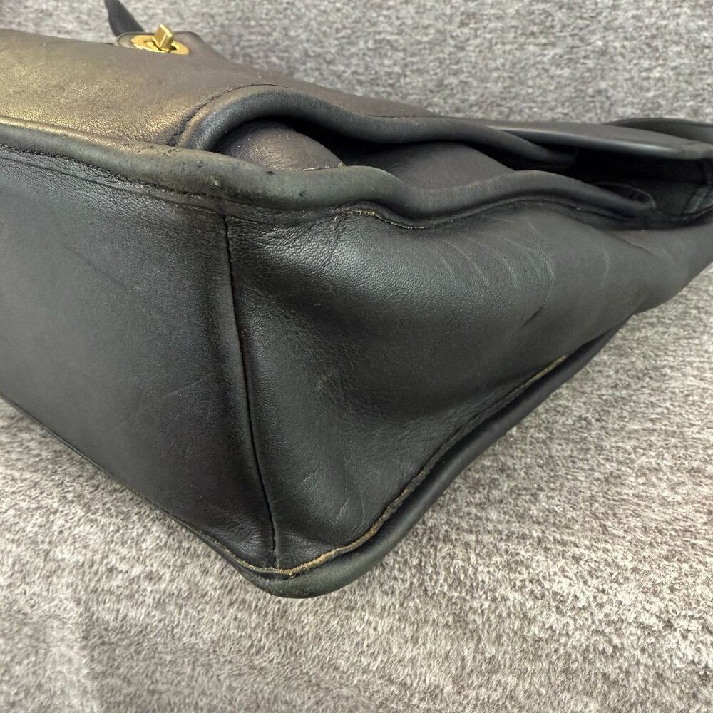 ✅VTG Coach Beekman 5266 Black Leather Briefcase Business Messenger/Laptop Bag - Picture 13 of 16